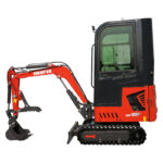 Mini Excavator with Pilot Controls & Cab | 13.5 hp B&S Engine | HUAYEE HY12F - Image 3