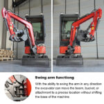 Mini Excavator with Pilot Controls & Cab | 13.5 hp B&S Engine | HUAYEE HY12F - Image 12
