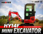 Mini Excavator with Pilot Controls & Cab | 13.5 hp B&S Engine | HUAYEE HY14F - Image 8