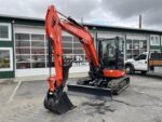 2026 Kubota KX057-5  includes heat, A/C, angle blade, 2X AUX hydraulics, coupler, hydraulic thumb, dig bucket - Image 2