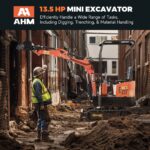 AX-12B | 13.5 HP B&S Engine Mini Excavator - Image 2