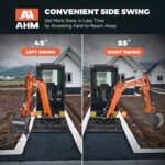 AX-17J | 23 HP B&S Engine 1.6 Ton Mini Excavator with Swing Boom & Enclosed Cab - Image 13