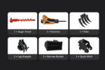 NW-12 | 13.5HP Mini Excavator B&S Engine with 6 Attachments - Image 11
