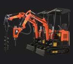 AX-16C | 23 HP B&S Engine Mini Excavator with Swing Boom - Image 17