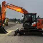 2026 Hitachi ZX135US-7H (BLADE) Hydraulic pin grabber, link thumb, and dig bucket included