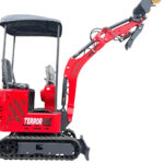 TYPHON TERROR ONE STORM 1 Ton Mini Excavator Trench Digger with Hydraulic Oil Cooler Canopy & Wide Bucket Ideal for Garden, Farm, Park & Road Work Digging, Drilling, Bull-Dozing - Image 7
