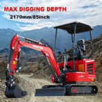 Mini Excavator with 14hp Kubota Engine | Hydraulic Thumb, Side Swing & Canopy | HUAYEE HY18B - Image 8