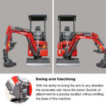 Mini Excavator with 14hp Kubota Engine | Hydraulic Thumb, Side Swing & Canopy | HUAYEE HY18B - Image 6