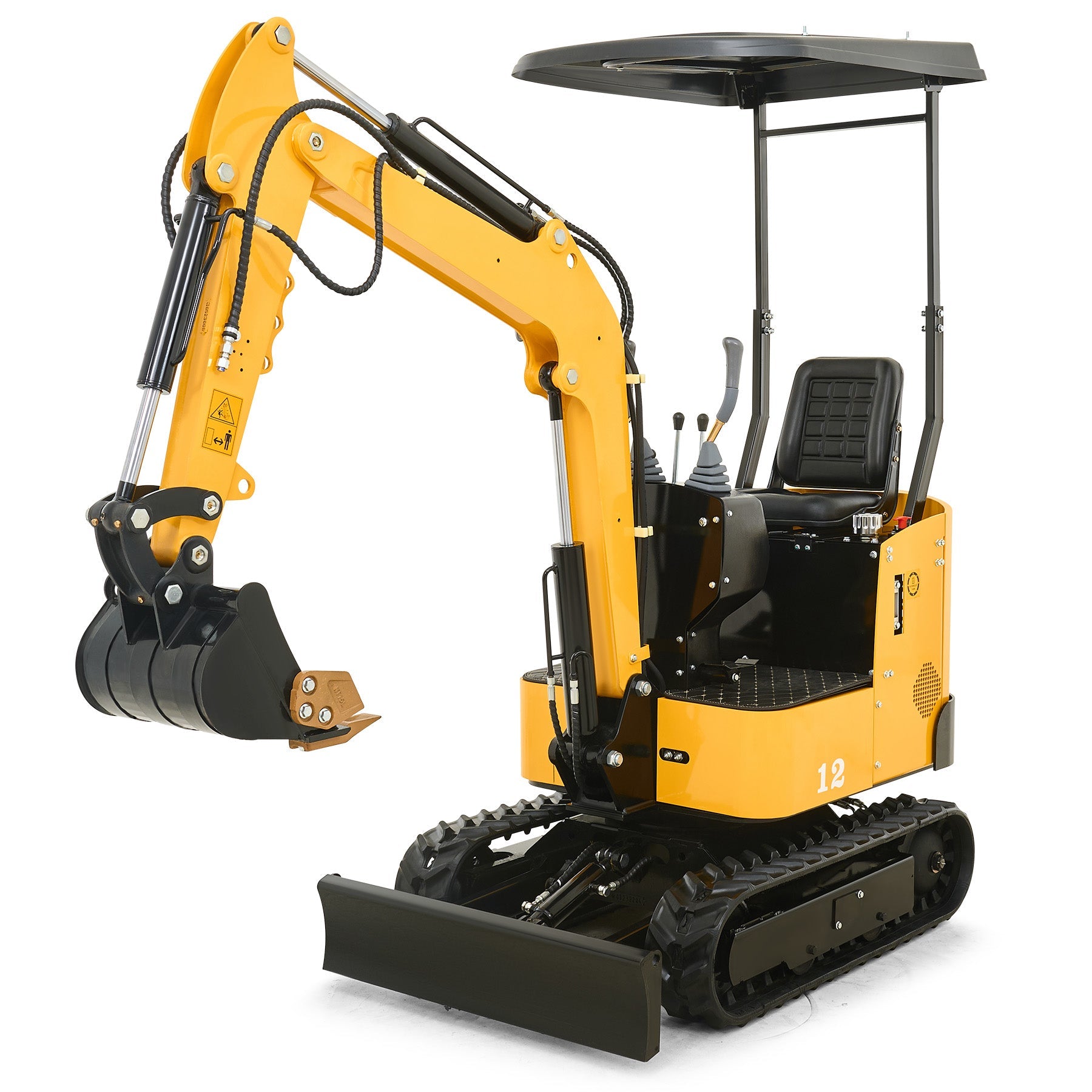 Mini_Excavator_B_S_Engine_with_6_Attachments-1 NW-12 | 13.5HP Mini Excavator B&S Engine with 6 Attachments - Image 1