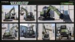 TYPHON TERROR LXV 6.6 Ton Excavator Kubota V2607 56.9HP AC/Heater Cabin Boom Swing - Image 17