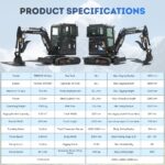 TYPHON TERROR X2 MAX 2.7 Ton Mini Excavator Powerful, Yanmar Engine, Cabin with A/C & Heater, Pilot Control, Boom Swing - Image 10