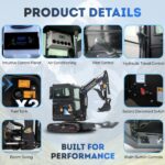 TYPHON TERROR X2 MAX 2.7 Ton Mini Excavator Powerful, Yanmar Engine, Cabin with A/C & Heater, Pilot Control, Boom Swing - Image 20