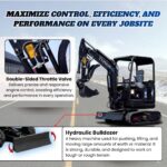 TYPHON TERROR X2 Max Canopy Mini Excavator Powerful 2.5 Ton Compact Machine with Yanmar Engine Advanced Hydraulic System - Image 28