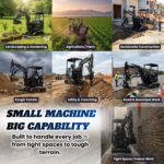 TYPHON TERROR X2 Max Canopy Mini Excavator Powerful 2.5 Ton Compact Machine with Yanmar Engine Advanced Hydraulic System - Image 34