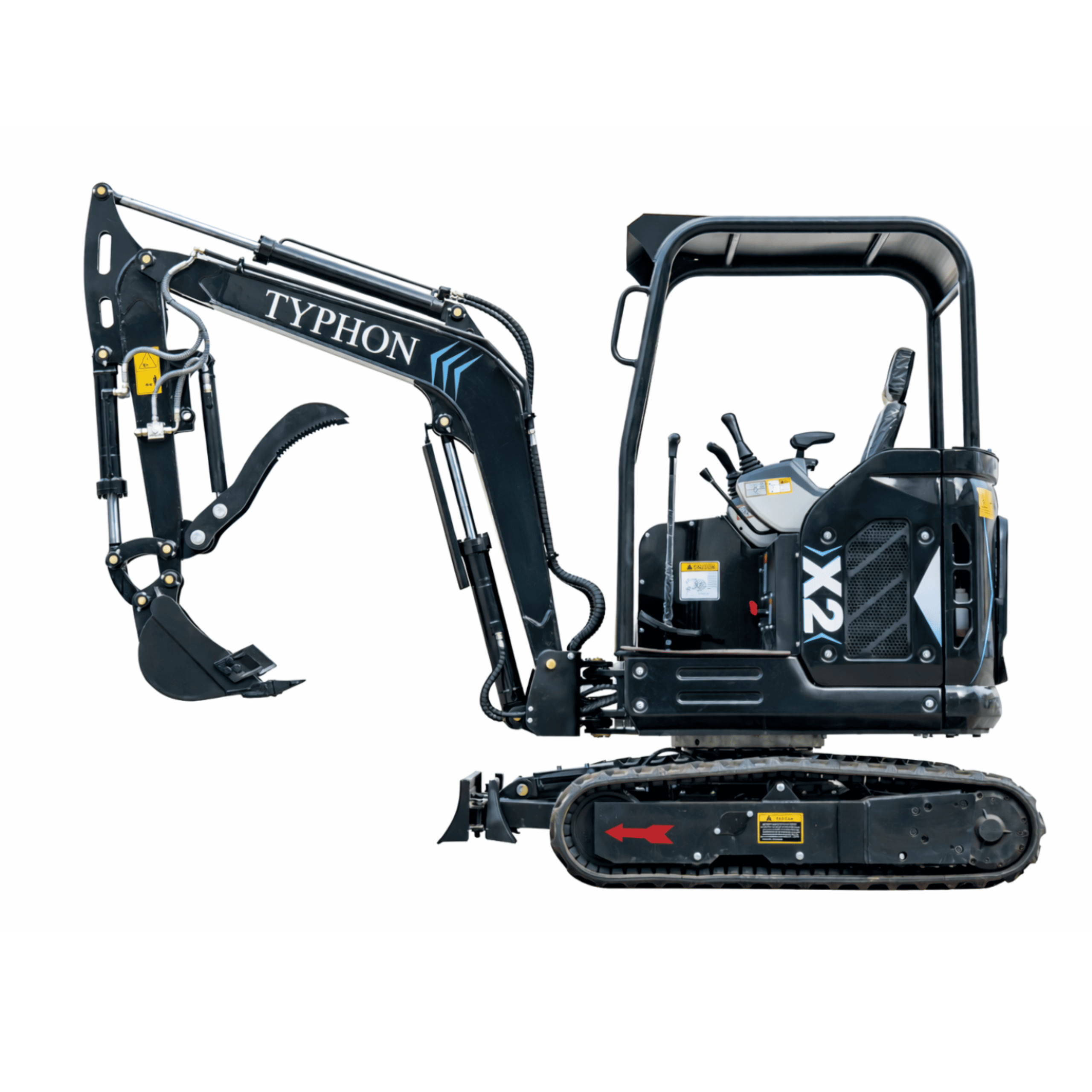 TYPHON-TERROR-X2-Max-Canopy-Mini-Excavator20-scaled-1 TYPHON TERROR X2 Max Canopy Mini Excavator Powerful 2.5 Ton Compact Machine with Yanmar Engine Advanced Hydraulic System - Image 1