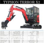 TYPHON TERROR X2 Mini Excavator 2.7 Ton EPA Diesel Perkins Engine USA - Image 8