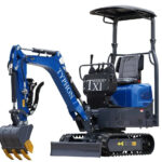TYPHON TERROR XI STORM Mini Excavator – 1.1 Ton Trench Digger with Boom Swing, Hydraulic Thumb Clip, Bucket USA