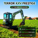 TYPHON TERROR XXV Diesel Mini Excavator 2.7 Ton, 25.1 hp Kubota D1105 RetractableTracks, AC Cabin - Image 28