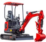 3800lbs TYRANT 17 Diesel Mini Excavator Kubota D902 Engine Side Swing w 12 attachments