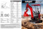 3800lbs TYRANT 17 Diesel Mini Excavator Kubota D902 Engine Side Swing w 12 attachments - Image 13