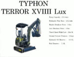 2025 4000 lb Typhon Terror XVIII Mini Excavator Rubber Track with Kubota Diesel Engine USA - Image 11