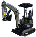 2025 4000 lb Typhon Terror XVIII Mini Excavator Rubber Track with Kubota Diesel Engine USA - Image 2