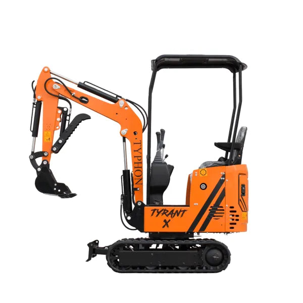 Typhon-Tyrant-X-1-Ton-Mini-Excavator-600x600-2.jpg Typhon Tyrant X 1 Ton Mini Excavator with 13.5HP Briggs & Stratton Engine, Hydraulic Oil Cooler & Thumb Clip - Image 1