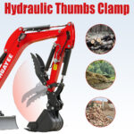 Mini Excavator with 14HP Kubota Engine & Hydraulic Thumb | HUAYEE HY16C - Image 4