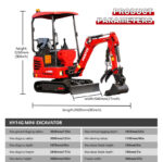Mini Excavator with Kubota Engine & Advanced Hydraulics | HUAYEE HY14G - Image 8