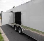 Enclosed Trailer 8.5'x24' White - Lawn Mower Car Bike Hauler Storage - Image 8