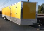 Enclosed Trailer 8.5'x26' Yellow - Bike Motorcycle Car Hauler Storage - Image 2