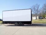 8.5x20 White V-Nose Enclosed Trailer with Blackout Pkg (2) 5,200lb Axles - Image 3