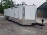 Enclosed Trailer 8.5' X 26' White Car Hauler - Image 2