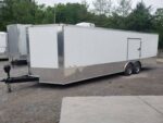 Enclosed Trailer 8.5' X 26' White Car Hauler - Image 3