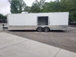Enclosed Trailer 8.5' X 26' White Car Hauler - Image 4
