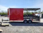 Enclosed Trailer 8.5' X 20' Red Hybrid Event Trailer - Image 12