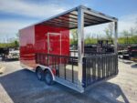 Enclosed Trailer 8.5' X 20' Red Hybrid Event Trailer - Image 3
