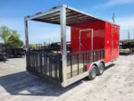 Enclosed Trailer 8.5' X 20' Red Hybrid Event Trailer - Image 5