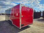 8.5' X 22' Red & Black Custom Enclosed Trailer - Image 8