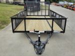 7' X 12' Straight Deck Utility Trailer 2ft Mesh Sides Double Axle 7K GVWR - Image 2