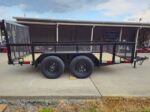 7' X 12' Straight Deck Utility Trailer 2ft Mesh Sides Double Axle 7K GVWR - Image 8