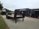 7x20 Gooseneck Equipment Trailer (2) 7K Axles Standup Ramps I-Beam 14K GVWR - Image 8