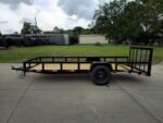 5x14 Dovetail Utility Trailer Powder Coated W/ Gate 3,500lb Axle - Image 4
