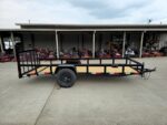5x14 Dovetail Utility Trailer Powder Coated W/ Gate 3,500lb Axle - Image 14