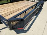 6.4x14 Dovetail Utility Trailer with Side Baskets (2) 3500lb Axles - Image 4