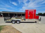 Enclosed Trailer 7' X 20' Red Hybrid Trailer Landscaping Equipment etc.. - Image 16