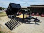 7x16 IBeam Hybrid Hydraulic Dump Trailer with 3ft Sides (2) 6K Axles - Image 23