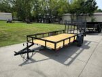 6.4x14 Straight Deck Utility Trailer 3,500lb Axle With Tall Gate - Image 3