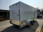 7' X 16' White Vnose Enclosed Trailer (2) 3,500lb Axles 7ft With Splash Guards - Image 4