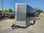 7' x 14' Charcoal Gray Enclosed Trailer 8ft Interior (2) 3500 lb Axles - Image 3